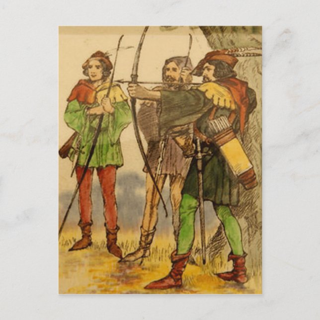 Carte postale Robin Hood Design Vintage (Devant)