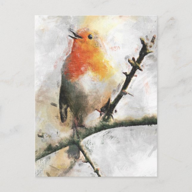 Carte Postale Robin Redbreast (Devant)