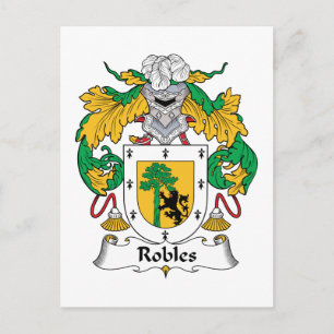 Carte Postale Robles Family Crest