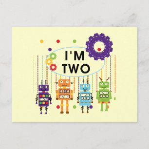 Carte Postale Robot 2e chemises et cadeaux d'anniversaire