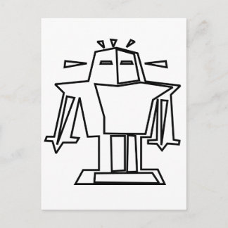 Carte postale Robot Color Me