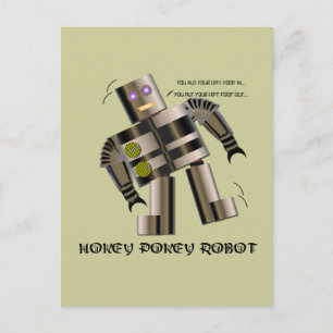Carte Postale Robot Hokey Pokey