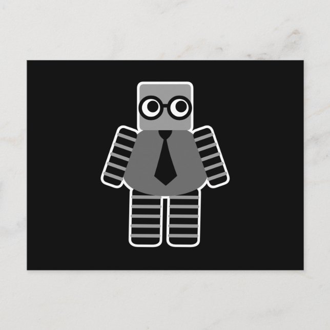 Carte Postale Robot intelligent (Devant)
