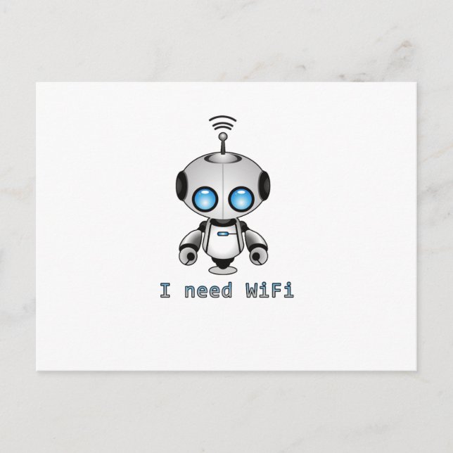 Carte Postale Robot mignon (Devant)