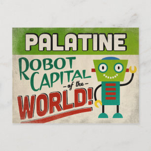 Carte Postale Robot Palatine Illinois - Vintage amusant