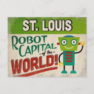 Carte Postale Robot St. Louis Missouri - Vintage amusant