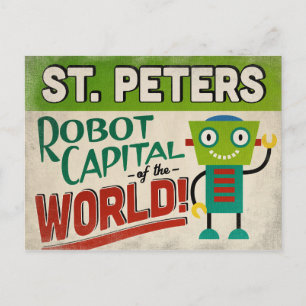 Carte Postale Robot St. Peters Missouri - Vintage amusant