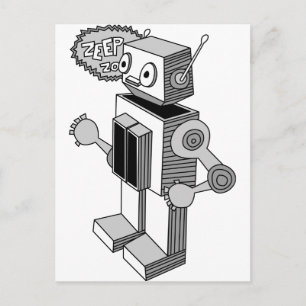 Carte Postale Robot Zeep Zop