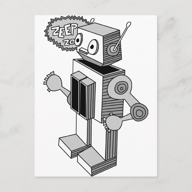 Carte Postale Robot Zeep Zop (Devant)