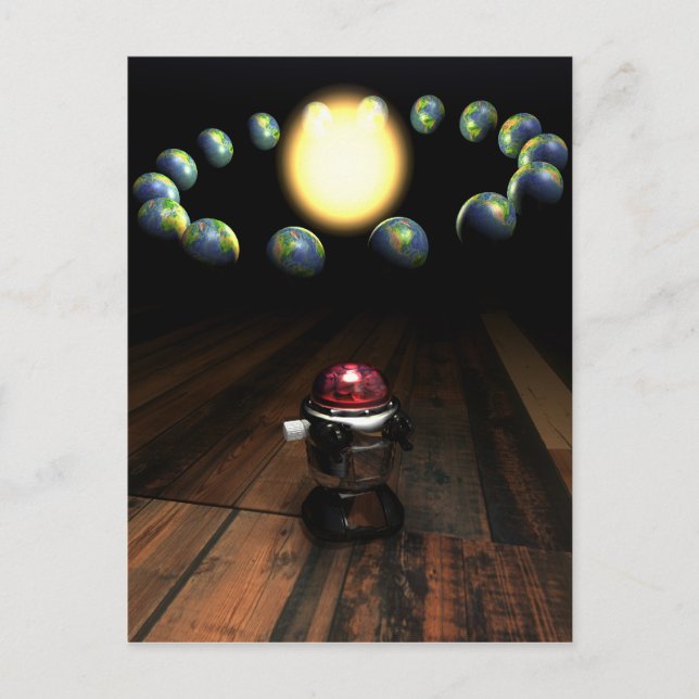 Carte postale robotique (Devant)