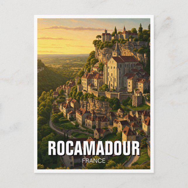 Carte Postale Rocamadour France Travel (Devant)