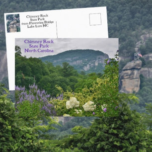 Carte Postale Roche de Chimney de Flower Bridge Lake Lure NC