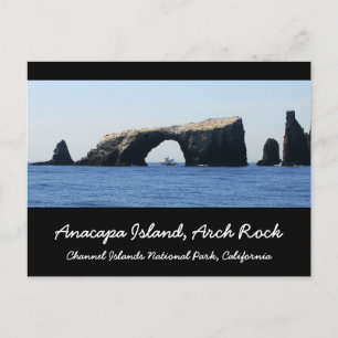 Carte Postale Rocher arc de l'île d'Anacapa
