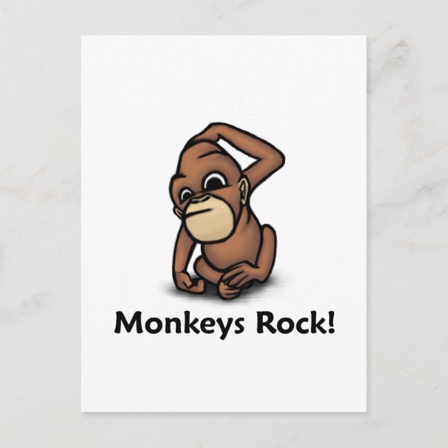 Carte Postale Rocher aux singes ! (Devant)