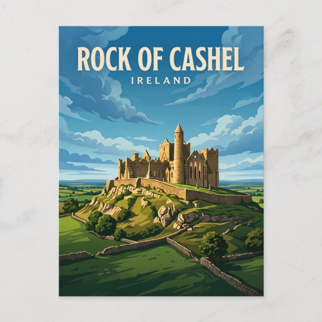 Carte Postale Rocher de Cashel Irlande (Devant)