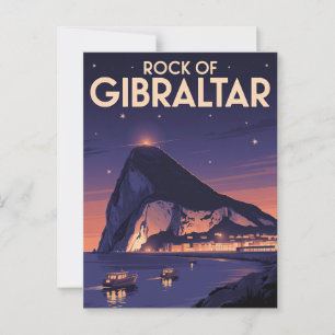 Carte Postale Rocher de Gibraltar