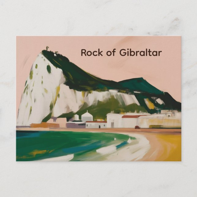 Carte Postale Rocher de Gibraltar (Devant)