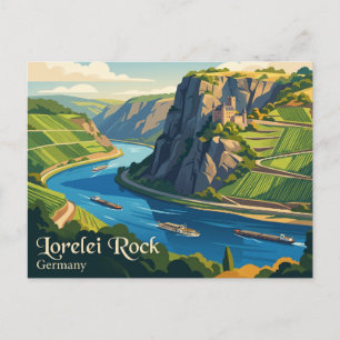 Carte Postale Rocher de Lorelei Allemagne