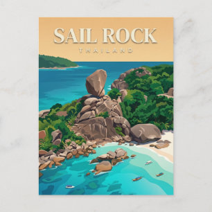 Carte Postale Rocher de voile Thaïlande