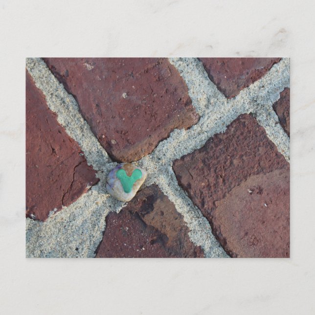 Carte Postale Rocher du Coeur Vert sur Pella, Iowa Brick (Devant)