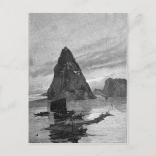 Carte Postale Rocher du Petit Orphelin sur le fleuve Yangtsé
