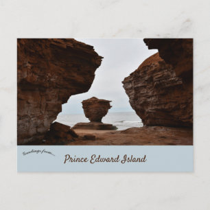 Carte Postale Rocher Teacup Île-du-Prince-Édouard Canada