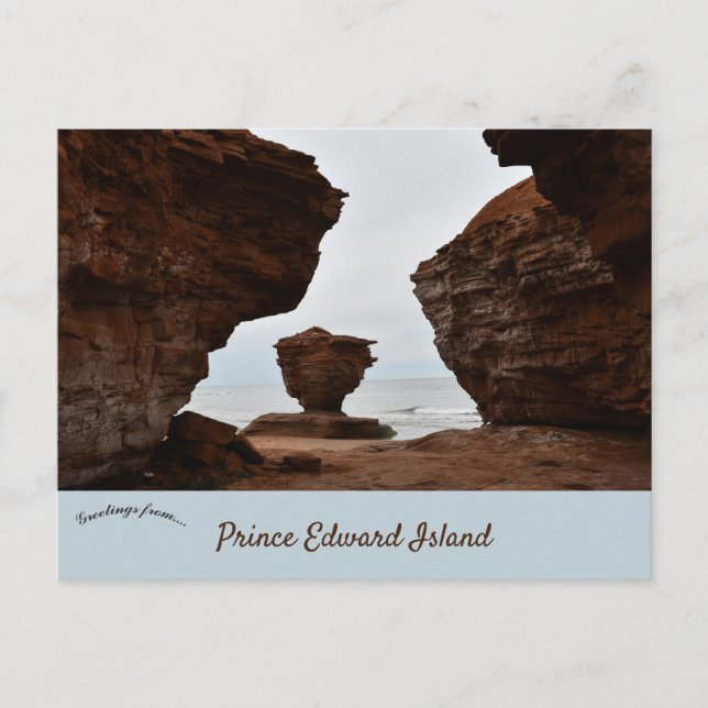 Carte Postale Rocher Teacup Île-du-Prince-Édouard Canada (Devant)