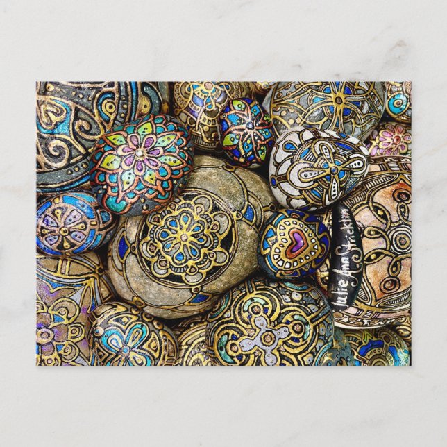 Carte Postale Rochers Faits À La Main ! (Devant)