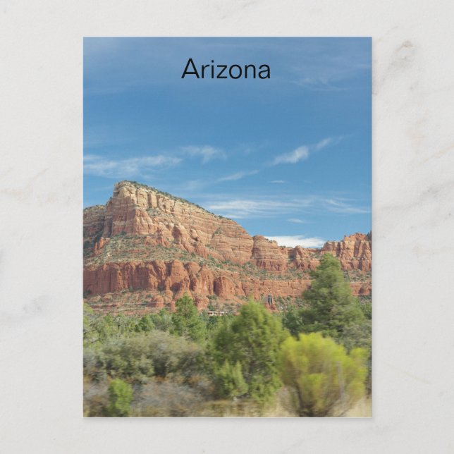 Carte Postale Roches rouges à Sedona (Devant)