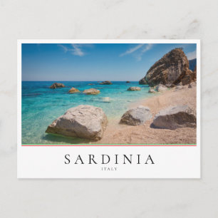 Carte Postale Roches sur la plage de Cala Mariolu en Sardaigne,