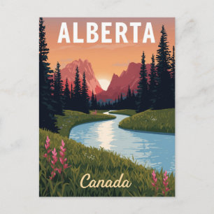 Carte Postale Rocheuses de l'Alberta Canada