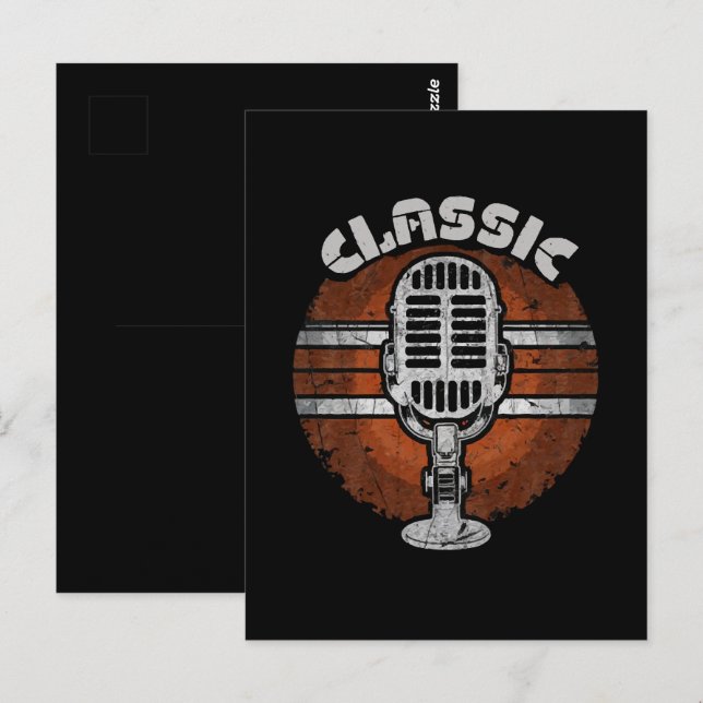 Carte Postale rock-classique (Devant / Derrière)