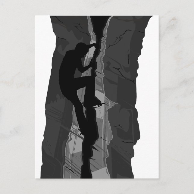 Carte postale Rock Climber Bouldering (Devant)