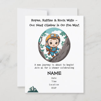 Carte Postale Rock Climber Outdoor Adventure Baby Boy