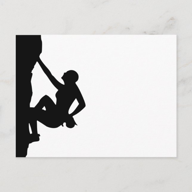 Carte Postale Rock Climbing Silhouette (Devant)