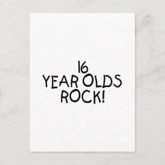 Carte Postale Rock de 16 ans
