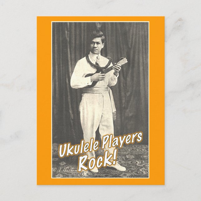 Carte postale Rock des joueurs de Uke (Devant)