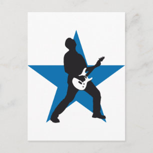 Carte Postale rock e-guitare