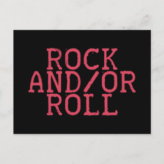 CARTE POSTALE ROCK ET/OU ROLL !