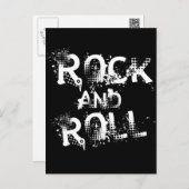 Carte Postale Rock et Roll (Devant / Derrière)