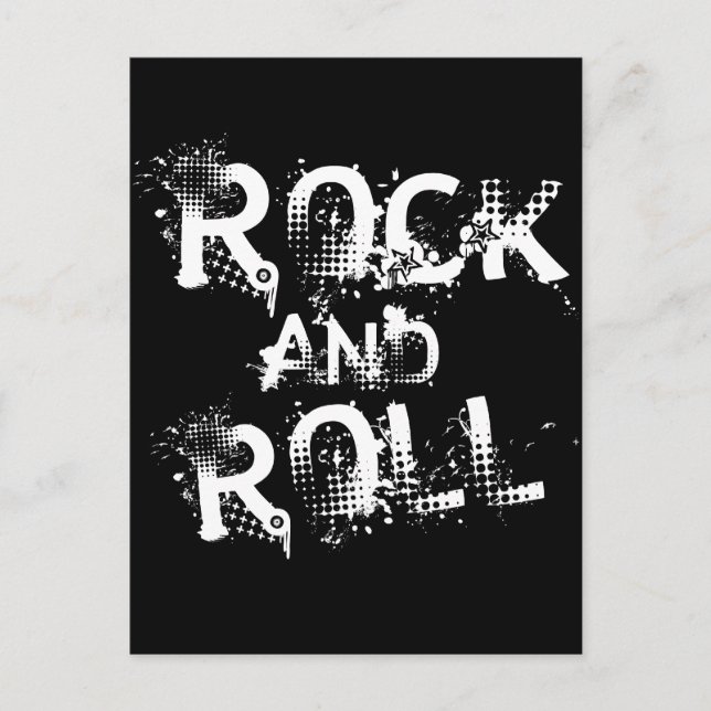 Carte Postale Rock et Roll (Devant)