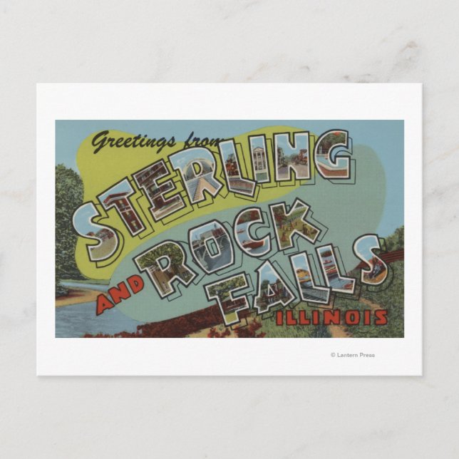 Carte Postale Rock Falls - Grandes Scènes de lettres (Devant)