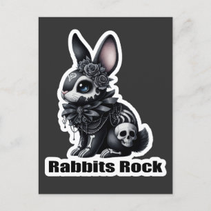 Carte Postale Rock lapin