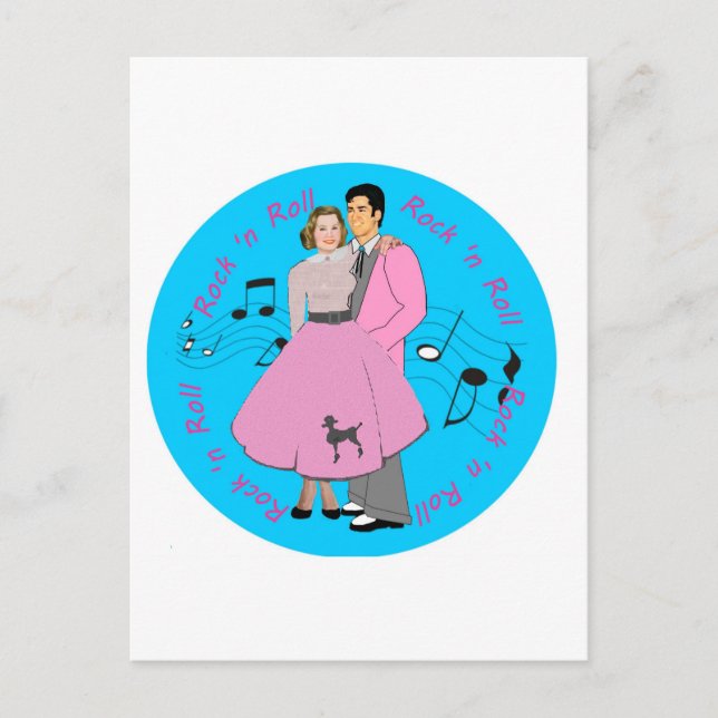 Carte Postale Rock ' n roll (Devant)