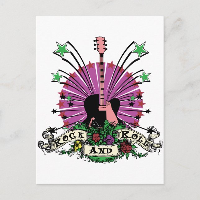 Carte Postale Rock n Roll féminin (Devant)