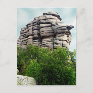 carte postale rock patiné
