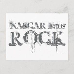 Carte Postale Rock pour fans de NASCAR