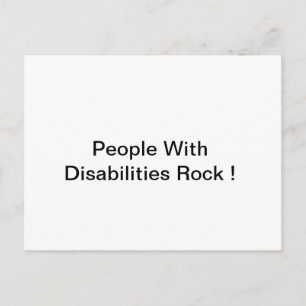 Carte postale Rock pour personnes handicapées