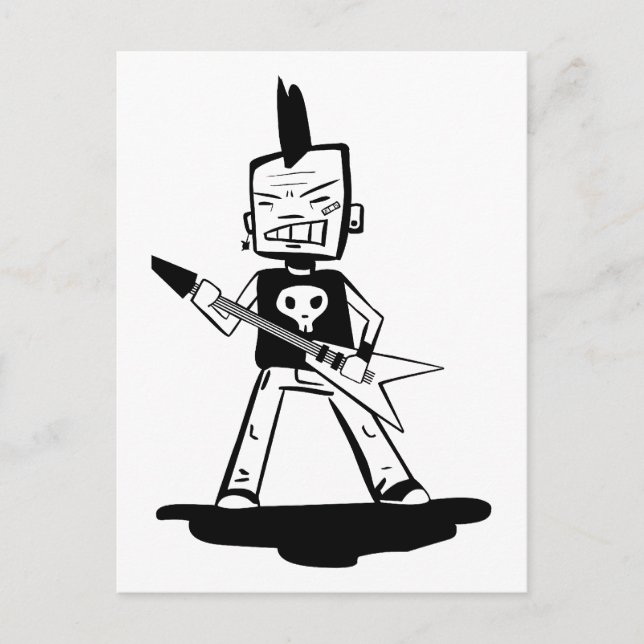 Carte Postale Rock punk (Devant)