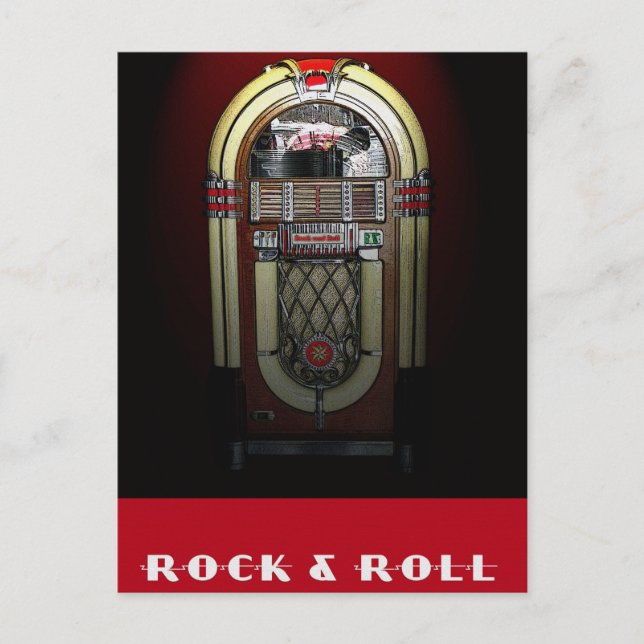 Carte postale Rock & Roll Jukebox (Devant)